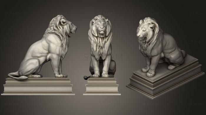 Статуэтки львы тигры сфинксы lion 02